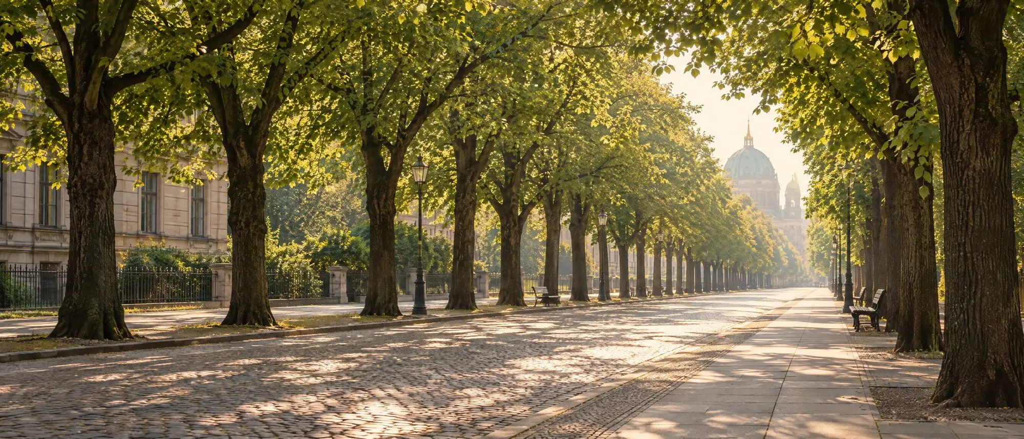 A linden avenue in Berlin